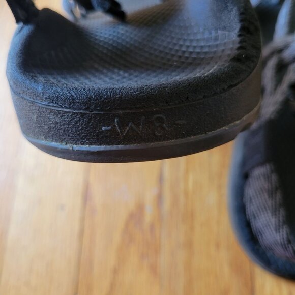 Chaco 8 Sandals Black Chevron Stripe Classic Beach Summer Z Cloud X2 - Picture 6 of 9